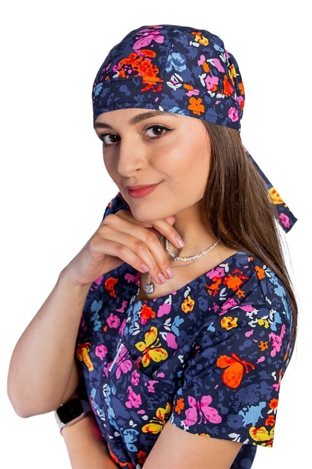 Butterfly kapa, unisex, univerzalna velikost, z zapenjanjem na vrvico zadaj