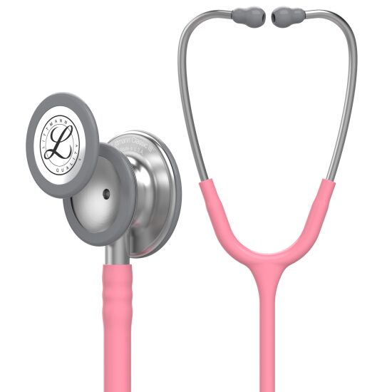 Stetoskop 3M Littmann pudrasto roza, Classic III Zdravnik v uniformi
