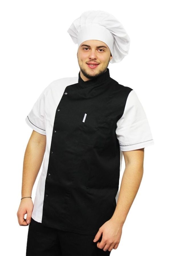 Bela kuharsko-slaščičarska kapa, unisex, univerzalna velikost, z zapenjanjem na ježka